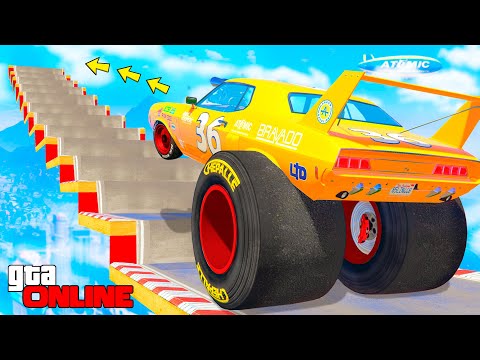 Видео: КАК ДАЛЕКО ЧИТЕРСКИЙ ДРАГСТЕР СМОЖЕТ ЗАБРАТЬСЯ ПО СТУПЕНЬКАМ ЛЕСТНИЦЫ? - ЭКСПЕРИМЕНТЫ В ГТА 5