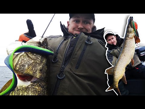 Видео: ТРОФЕЙНЫЕ ЩУКИ озера Нарочь на крупные силиконовые приманки, осенняя ловля в межсезонье 2020