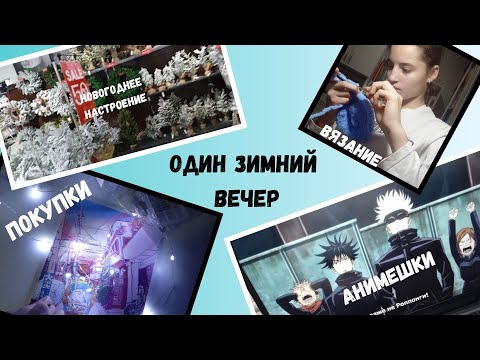 Видео: МОЙ ВЕЧЕР/ новогоднее настроение, вязание, анимешки, покупочки