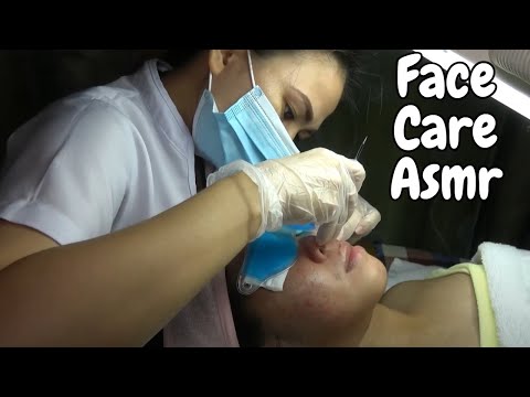 Видео: Нежные звуки профессионального ухода за лицом | Реалистичный ASMR