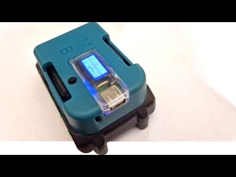 Видео: Быстрый и мощный повербанк с информативным дисплеем, из  аккумулятора от шуруповёрта.