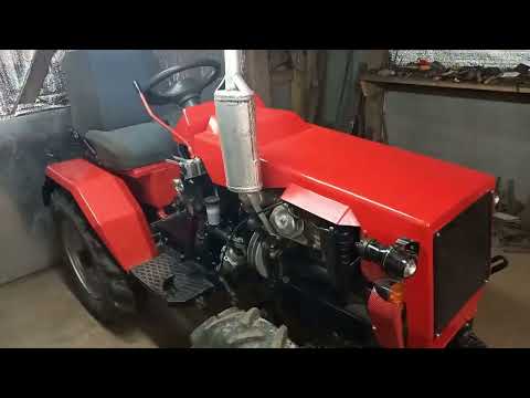 Видео: Окончательный вид самодельного "мини трактора"