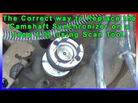 Видео: Правильный способ замены синхронизатора распредвала на Jeep 4.0L с помощью сканирующего прибора.