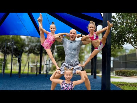 Видео: Он думал, что он сильный… пока девушки не показали ему гимнастику!