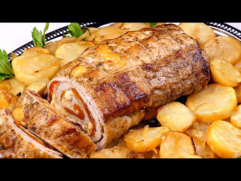 Видео: ⭐Мясной рулет на праздничный стол! Горячее блюдо для большой компании!
