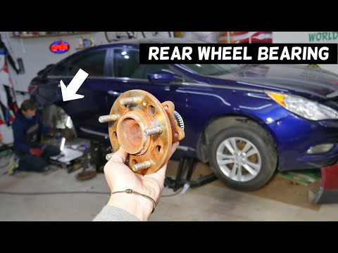 Видео: Замена и снятие узла ступицы заднего колеса HYUNDAI SONATA