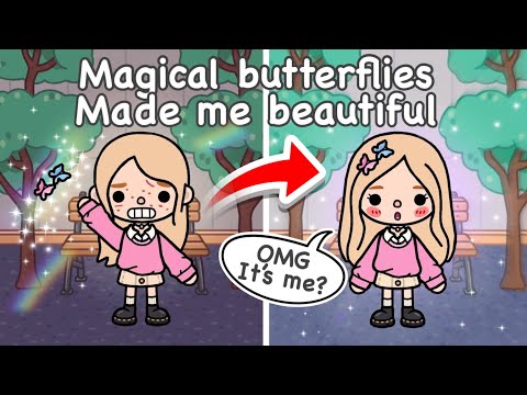 Видео: Волшебная бабочка сделала меня красивой 🦋🥰 | История жизни Токи | Toca Boca
