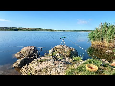 Видео: Олександрівське водосховище, Південний Буг. День другий: підлящ на донки та фідер.