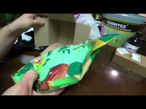 Видео: Обзор покупок с маркетплейсов: краска для деревьев, очки, кешью, респиратор, пенопластовые шарики