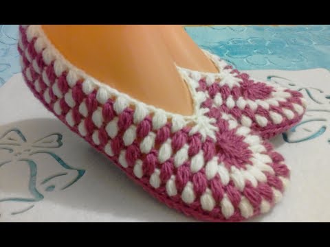 Видео: СЛЕДКИ - БАЛЕТКИ КРЮЧКОМ. ДЛЯ НАЧИНАЮЩИХ. БЕСПЛАТНЫЙ МАСТЕР КЛАСС.