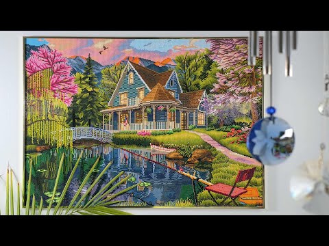 Видео: Гигантская Алмазная Мозаика - Мой первый Опыт | 100 000 кристаллов!