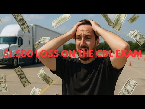 Видео: Потеря 1500 долларов на экзамене на водительские права CDL — испытание класса А😬