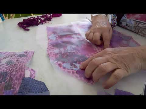 Видео: Пэчворк пицца на готовой ткани и болталка