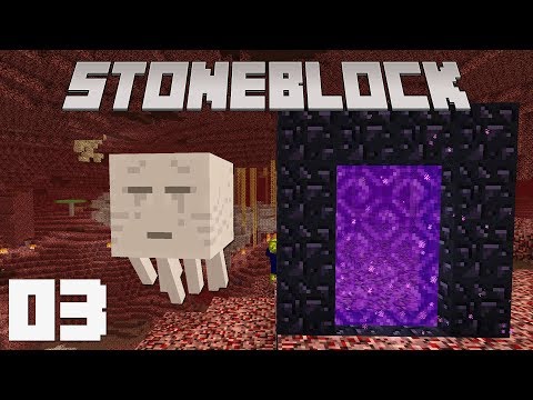 Видео: StoneBlock #03 - Поход в АД | Выживание в Маинкрафт с модами