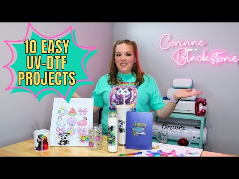 Видео: 10 ПРОСТЫХ проектов UV-DTF прямо на пленку