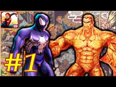 Видео: Прохождение Ultimate Spider-Man Total Mayhem HD уровень 1 [перевод] iOs