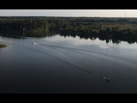 Видео: Съемки с квадрокоптера DJI Air 2s. Выезд на Рузское водохранилище. Август 2021