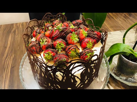 Видео: Клубничный ТОРТ летный простой торт!Ելակով շատ համեղ տորթ!