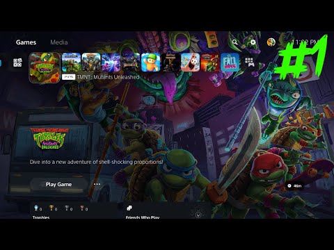 Видео: Teenage Mutant Ninja Turtles: Mutants Unleashed — локальный кооператив для двух игроков на PS5. Г...