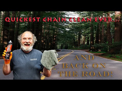 Видео: Для достижения наилучших результатов одновременно очищайте и смазывайте цепь