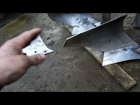 Видео: Самодельный 2 ух корпусный плуг