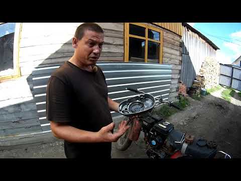 Видео: Минск с двигателем от мотоблока.Моторная передача.Как себя чувствует мот после месяца покатушек.