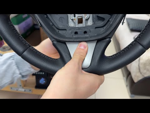 Видео: ПЕРЕТЯЖКА РУЛЯ RENAULT LOGAN II.