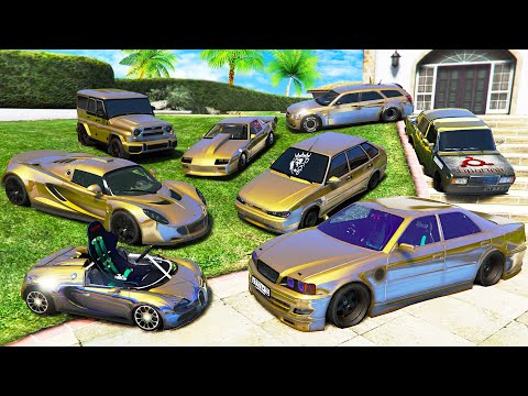 Видео: УГНАЛ КУЧУ ЗОЛОТЫХ ЧИТ ТАЧЕК И САМЫЙ БЫСТРЫЙ ЧАЙНИК У МАЖОРА ЗА 180 СЕКУНД! БИТВА ВОРОВ В ГТА 5!