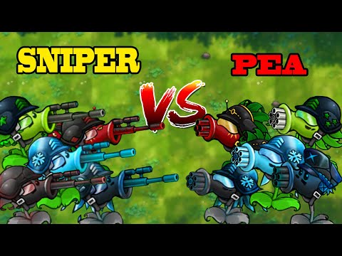 Видео: Испытание PVZ Fusion 2.7!! — Команда SNIPER против команды PEA — Кто победит?