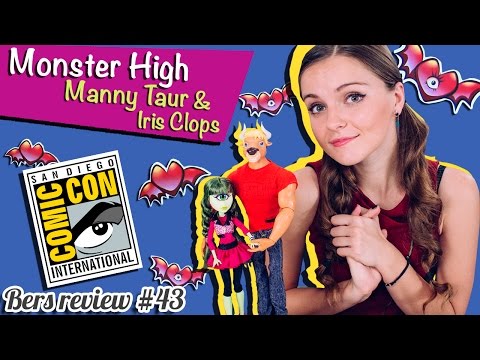 Видео: Manny Taur & Iris Clops (Мэнни Таур и Айрис Клопс) Monster High, SDCC, BHN07