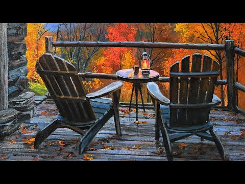 Видео: Масляная живопись. Осень. Ноябрьский вечер. Новинка Игоря Сахарова 🍁 2025г Видеоуроки на Saharovs.ru