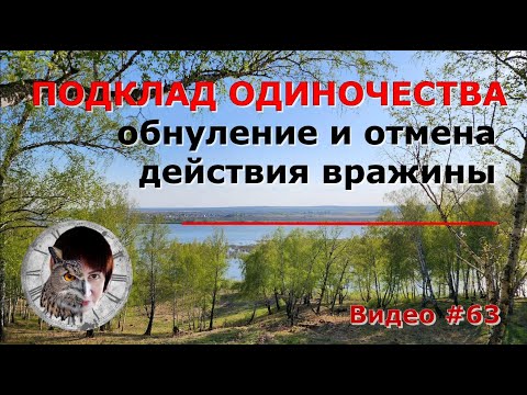 Видео: Как убрать подклад одиночества. Как обнулить и отменить действия вражины.