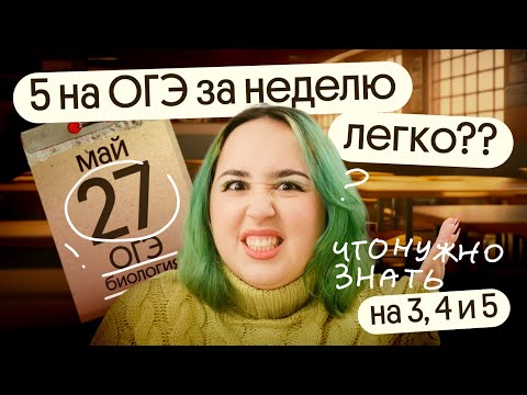 Видео: ⚡️Как подготовиться на 5 ЗА НЕДЕЛЮ до ОГЭ по биологии?