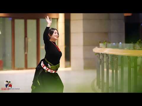 Видео: Тибетск танц "жизнерадостн танц" "QingKeJiu"