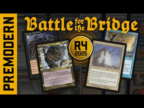 Видео: Psychatog против UW Replenish — R4 — Battle For The Bridge 2025 — Premodern Tournament