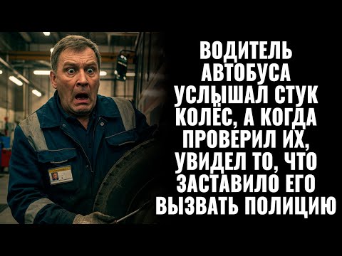 Видео: Водитель автобуса услышал стук колёс, а когда проверил их, увидел то, что заставило вызвать полицию