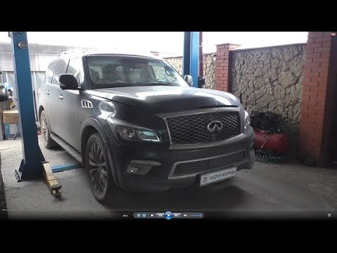 Видео: Замена свечей зажигания на INFINITI QX80 5,6  Инфинити Ку Икс 80 2014 года