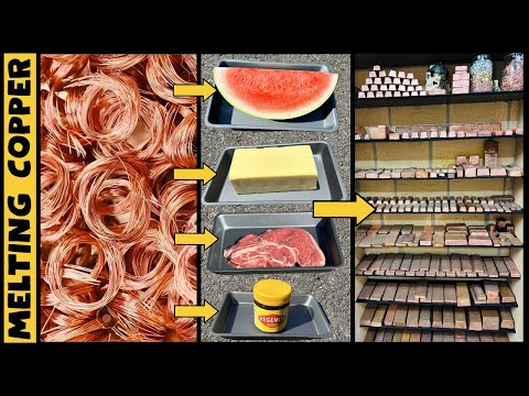 Видео: Плавка медных кабелей - Сумасшедшие закалки - Плавка металла ASMR - Сокровища - BigStackD Casting