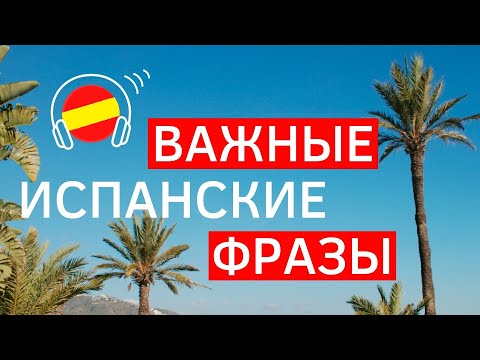 Видео: Испанский язык, испанский разговорник, фразы для начинающих, аудио + текст