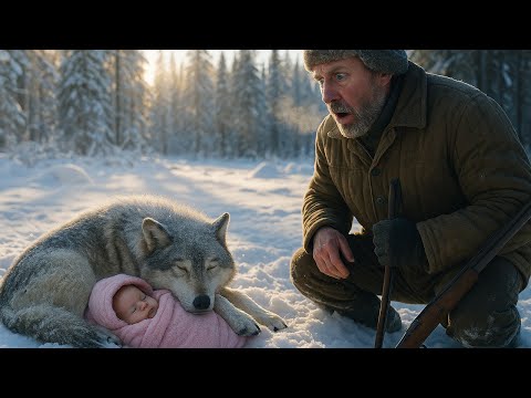 Видео: Волк лежал в снегу при минус тридцати и грел что-то телом, охотник подошел ближе и обезумел увидев..