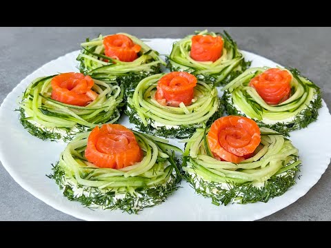 Видео: Праздничные Бутерброды с Красной Рыбой / Праздничные Бутерброды / Sandwiches with Red Fish