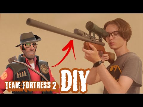 Видео: Как сделать винтовку Снайпера из Team fortress 2 / how to make a Sniper rifle from Team fortress 2