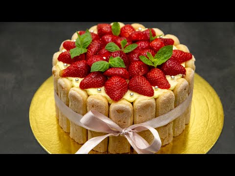 Видео: Клубничный ТОРТ БЕЗ ВЫПЕЧКИ | Тирамису с клубникой | Strawberry CAKE NO BAKING