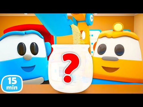 Видео: Строим дом для рыбок вместе! Яркое приключение грузовичка Левы и его друзей