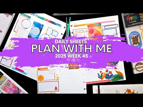 Видео: ПЛАН ЕЖЕДНЕВНЫХ ТАБЛИЦ 2025 СО МНОЙ НЕДЕЛЯ 45