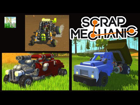 Видео: Scrap Mechanic Гоночная Трасса, ХотРод и Зил. Ваши Постройки 0.1.21