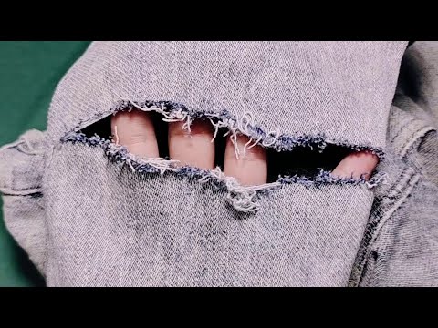 Видео: Узнайте сами, как красиво и элегантно заделать дырку на джинсах