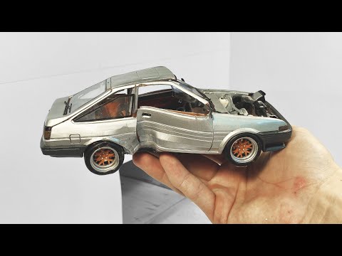 Видео: КРАШ ТЕСТ, Toyota AE86 Против столба