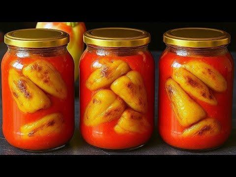 Видео: Зимой пальчики оближешь! Просто заливаю кипятком – мало кто знает об этом секрете заготовки перца.