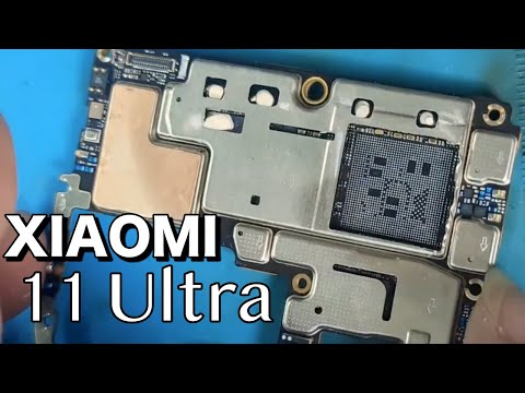 Видео: Xiaomi 11 Ultra не включается — реболлинг процессора
